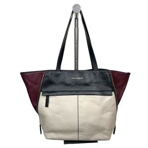 Vince Camuto Julio Zipper Convertible Handbag Colorblock Leather